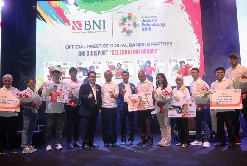 Peresmian BNI sebagai Official Prestige Digital Banking Partner Asian Games 2018, Rabu (29/11).  Salah satu layanan baru yang disiapkan BNI adalah Kartu Debit Combo Virtual Account. Selain itu, BNI secara khusus menerbitkan uang elektronik edisi Asian Games 2018, yaitu BNI TapCash Legend Limited Edition. 