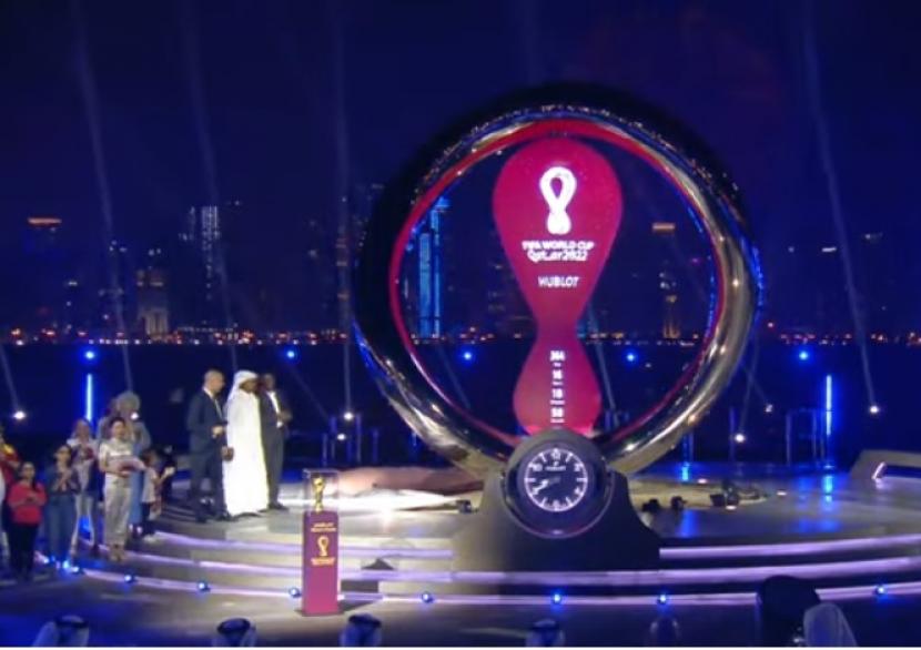 Peresmian jam hitung mundur penyelenggaraan Piala Dunia 2022 Qatar.