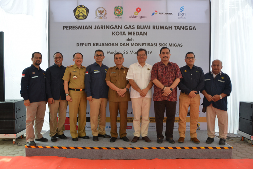 Peresmian Jargas di Medan. Kementerian ESDM bersama PGN meresmikan jargas di Medan.