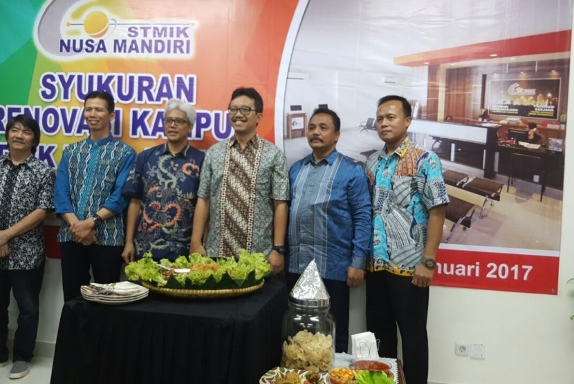 Peresmian kampus B STMIK Nusa Mandiri Jakarta, Rabu (25/1/2017).