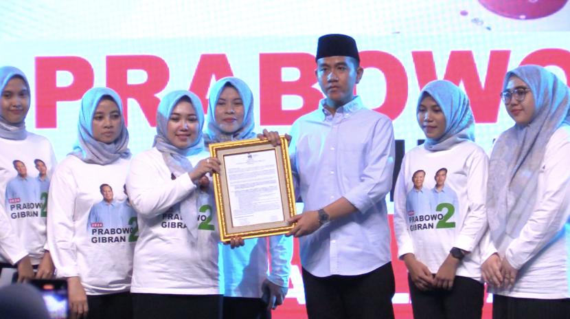 Pergerakan Perempuan Muda Nahdliyin (Perdana) mendeklarasikan dukungan kepada pasangan calon presiden nomor urut dua Prabowo Subianto – Gibran Rakabuming Raka.