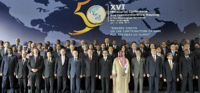 Peringatan 50 tahun Pertemuan Gerakan Non-Blok di Nusa Dua, Bali, Rabu (25/5). 