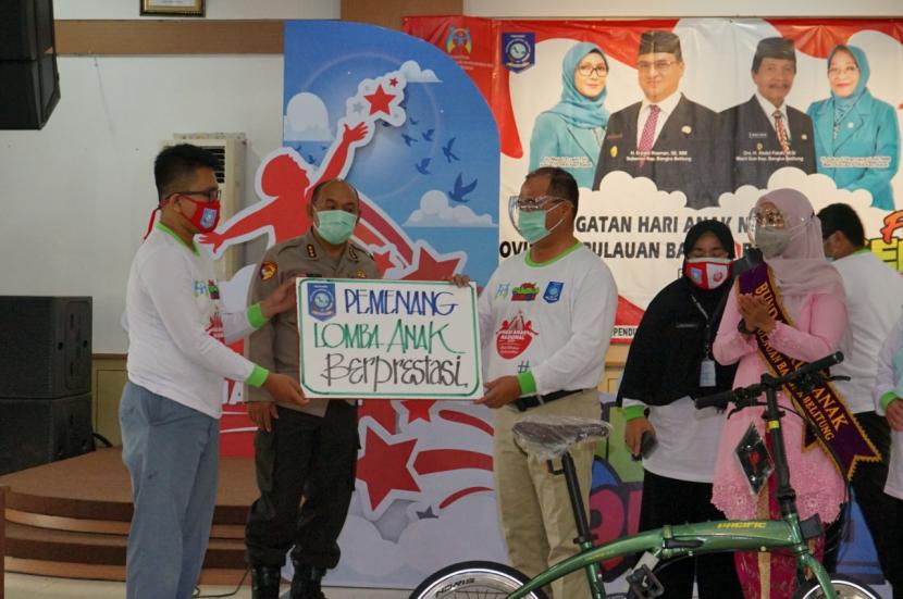 Peringatan Hari Anak Nasional Tingkat Provinsi Kepulauan Bangka Belitung di Gedung Mahligai Rumah Dinas Gubernur Kepulauan Bangka Belitung.