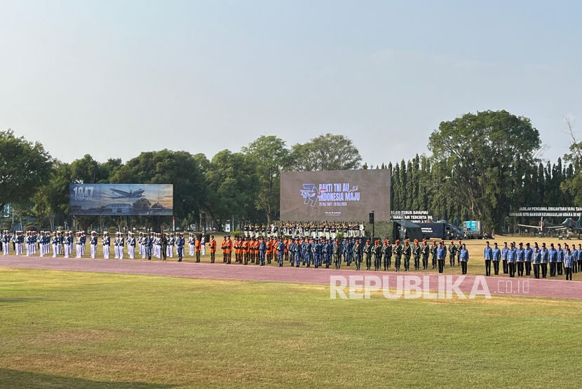 Peringatan Hari Bakti TNI Angkatan Udara (AU) di Akademi Angkatan Udara (AAU) Yogyakarta, Rabu (29/7/2026).