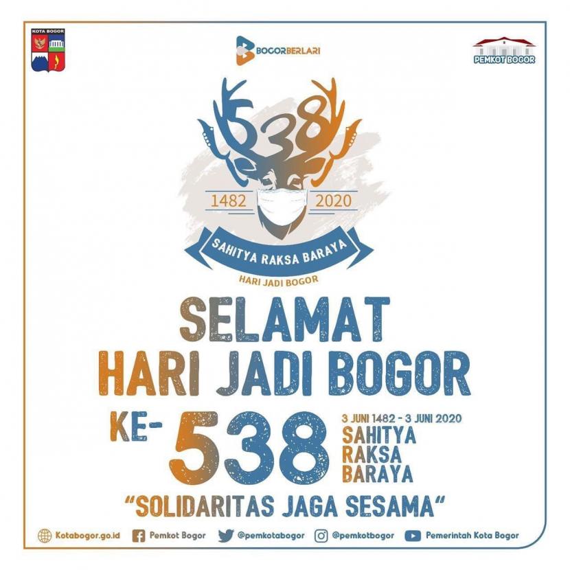 Peringatan HUT ke-538 Kota Bogor pada tahun ini, diperingati secaar virtual.