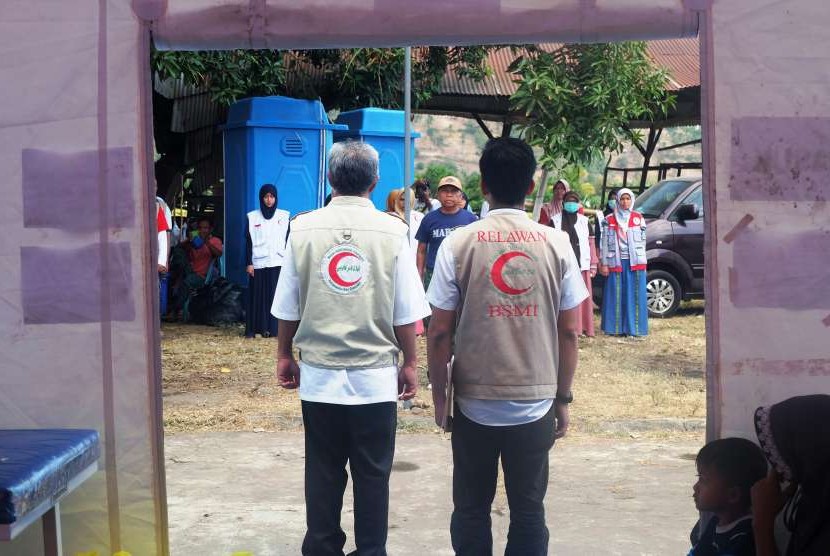 Peringatan HUT kemerdekaan ke-73 RI di RS Lapangan BSMI, Lombok.