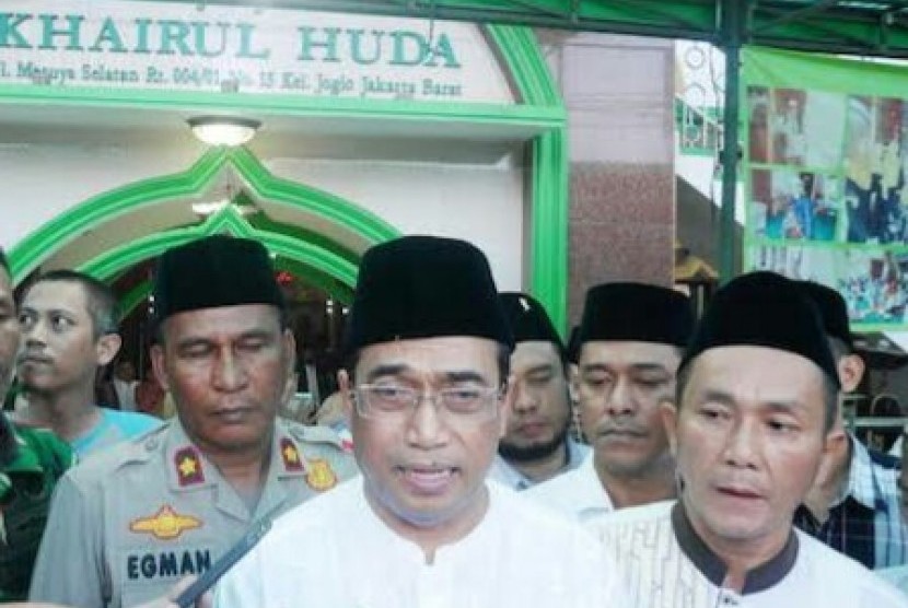 Peringatan Maulid Nabi SAW di Masjid Jami' Khairul Huda, Meruya Selatan, Joglo, Jakarta Barat, Selasa (20/11) petang,