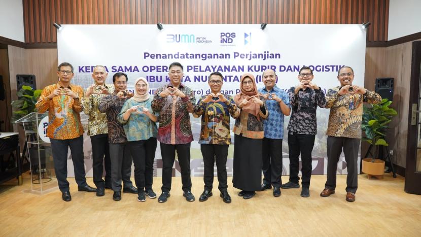 Perjanjian Kerja Sama (PKS) antara PT Pos Indonesia (Persero) dengan PT Bina Karya (Persero) tentang kerja sama operasi (KSO) pelayanan kurir dan logistik Nusantara.