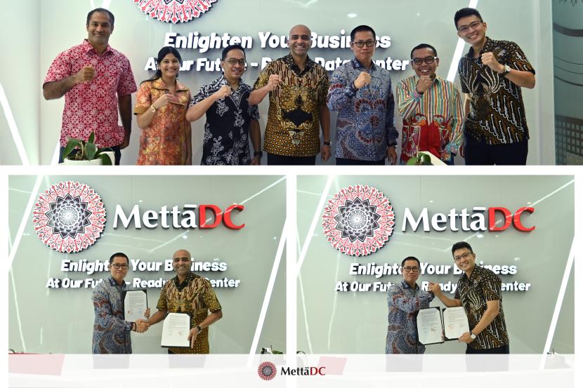 Perjanjian Kerjasama MettaDC dengan Perusahaan asal Malaysia TelcoHubX dan S-squad Global.