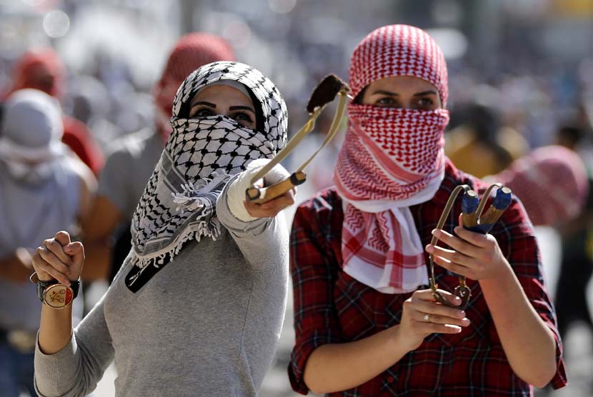 Perjuangan rakyat Palestina melawan penjajahan Israel. (ilustrasi) 
