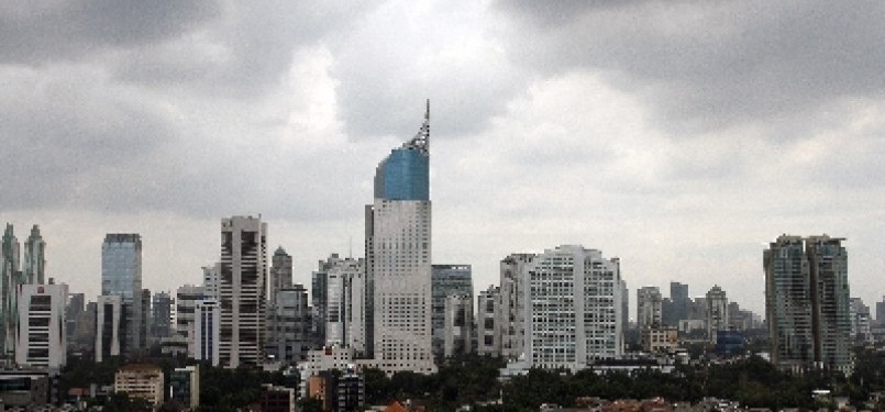 Gedung pencakar langit di Jakarta/Ilustrasi