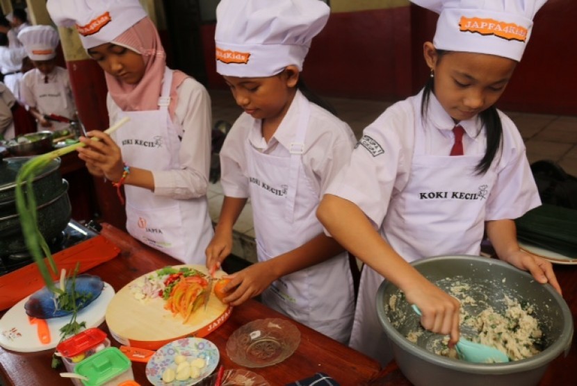 Perlombaan koki kecil yang diselenggarakan Japfa di Cikupa, Tangerang, 24-25 Oktober 2016.
