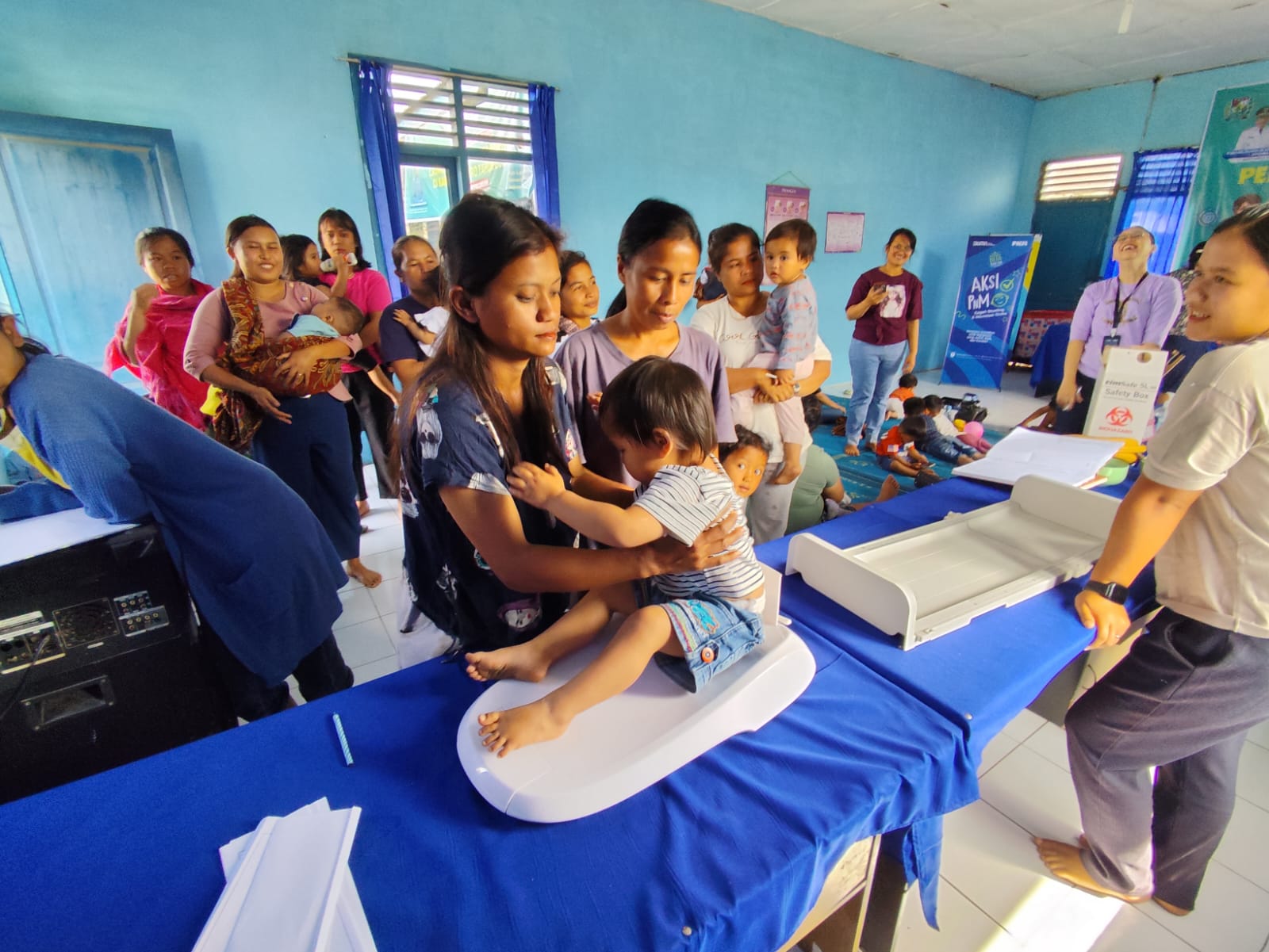 Permodalan Nasional Madani (PNM) menyelenggarakan kegiatan Aksi PNM: Cegah Stunting dan Imunisasi Gratis