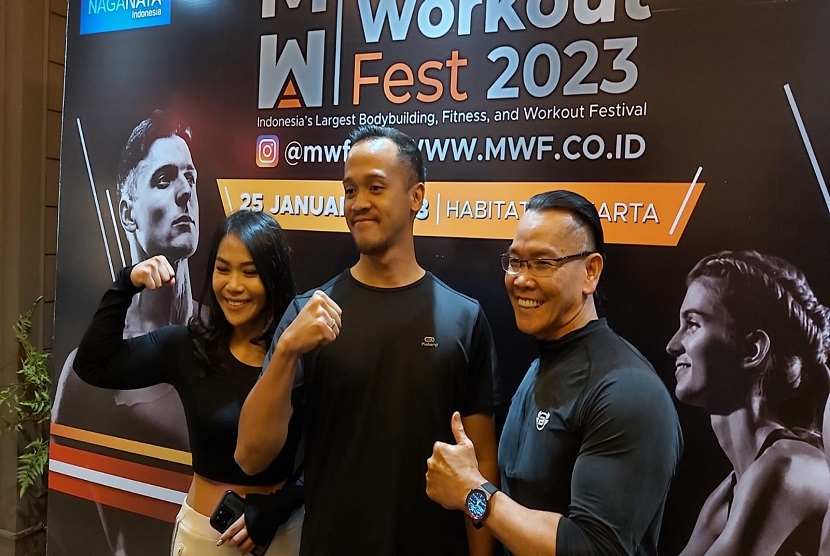 Persatuan Binaraga Fitness Indonesia (PBFI) berkolaborasi dengan Naganaya Indonesia menggelar acara soft launching Muscle Workout Fest 2023 sebagai salah satu acara dalam mendukung kemajuan industri olahraga di Indonesia yang juga dihadiri oleh para atlet dan influencer olahraga.
