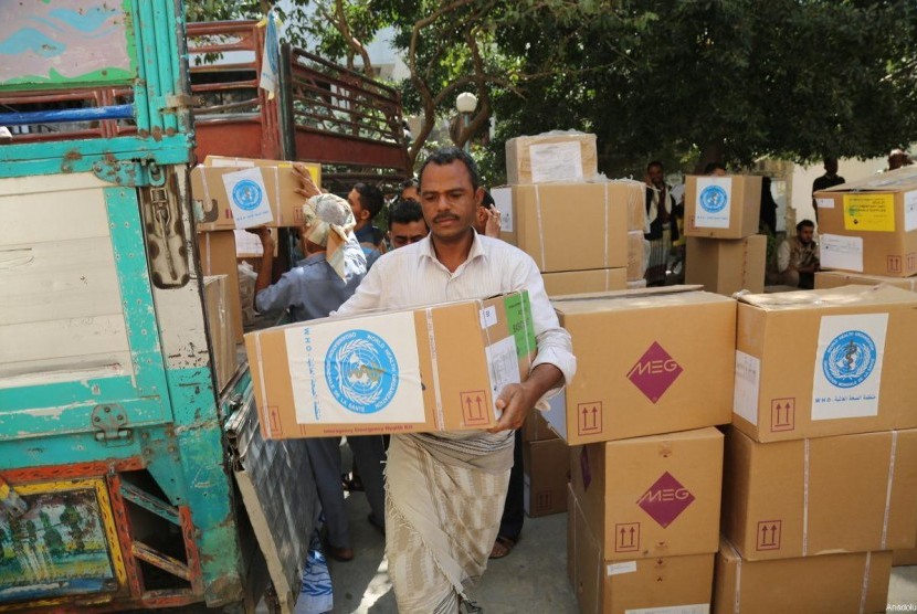 persediaan makanan di Yaman. Ilustrasi