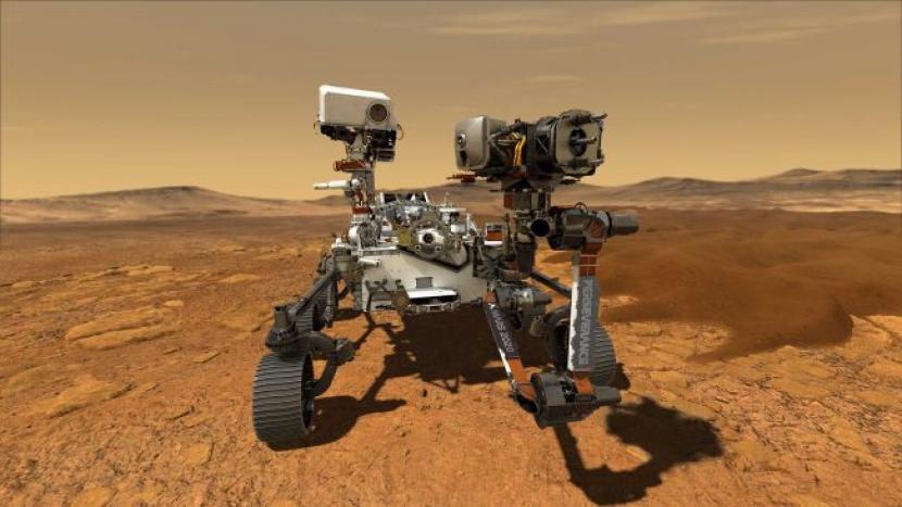 Perseverance, rover yang digunakan untuk mengambil sampel batu di Mars.