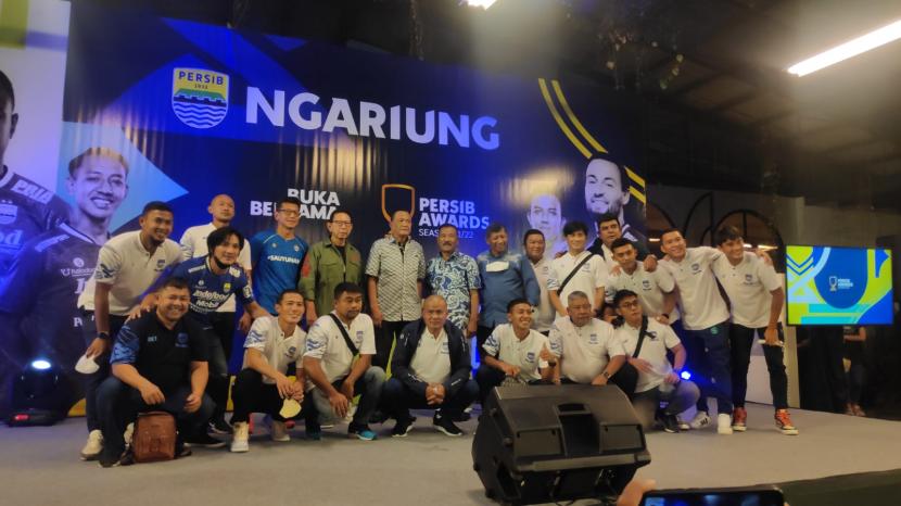 Persib menggelar acara buka puasa di Pabrik Badjoe, Kota Bandung, Rabu (13/4/2022).