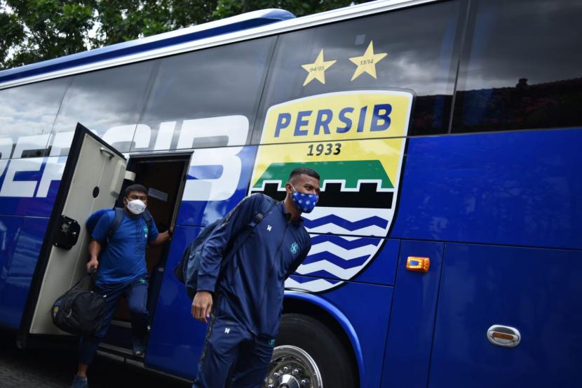 Persib tiba di Yogyakarta pada Rabu (13/10).