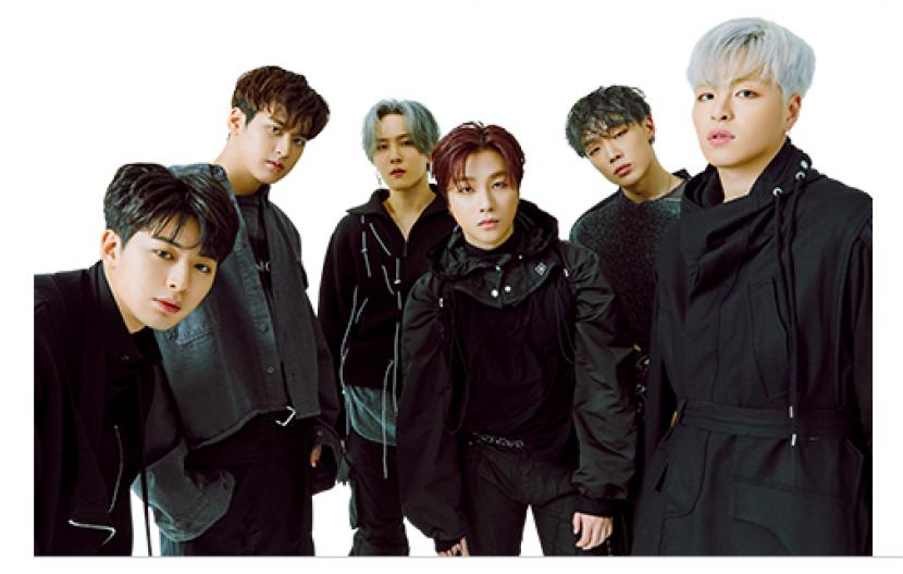 Personel iKON (dari kiri ke kanan) Song Yunhyeong, Jung Chanwoo, Kim Donghyuk, Kim Jinhwan, Bobby, dan Koo Junheo.