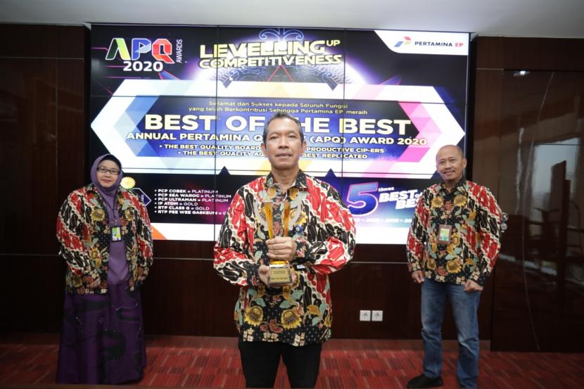 Pertamina EP kembali dinobatkan sebagai pemenang Best of The Best pada ajang Annual Pertamina Quality Award (APQA) 2020 yang diselenggarakan oleh PT Pertamina (Persero).