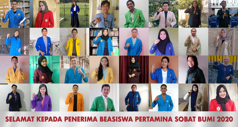 Pertamina Foundation memberikan Beasiswa Pertamina Sobat Bumi 2020.  kepada 285 mahasiswa dari seluruh Indonesia.