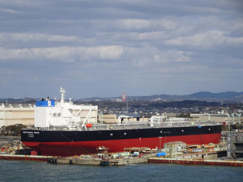 Pertamina luncurkan kapal baru VLCC (Very Large Crude Carrier) berkapasitas dua juta barel.