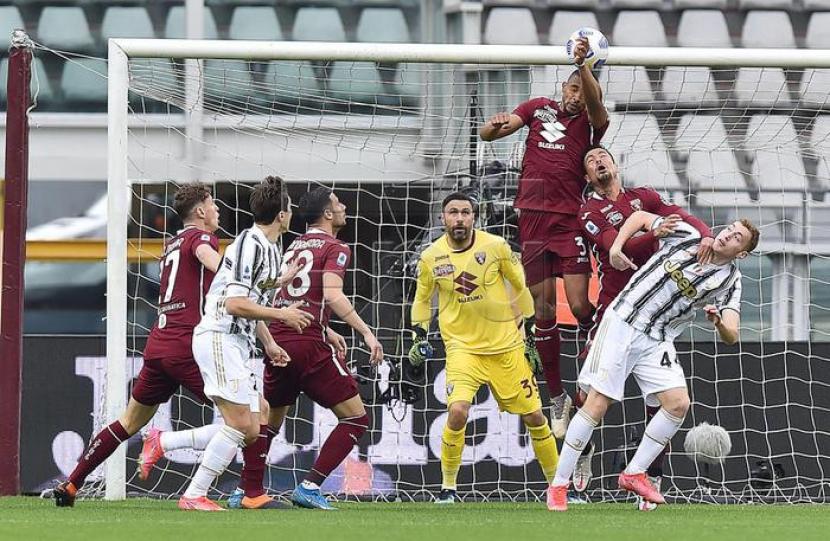 Pertandingan derbi Turin antara Torino vs Juventus dalam lanjutan Serie A Liga Italia, Ahad (4/4) dini hari WIB.