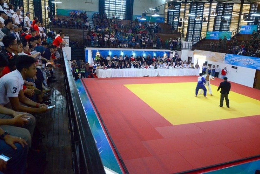 Pertandingan Judo(ilustrasi)