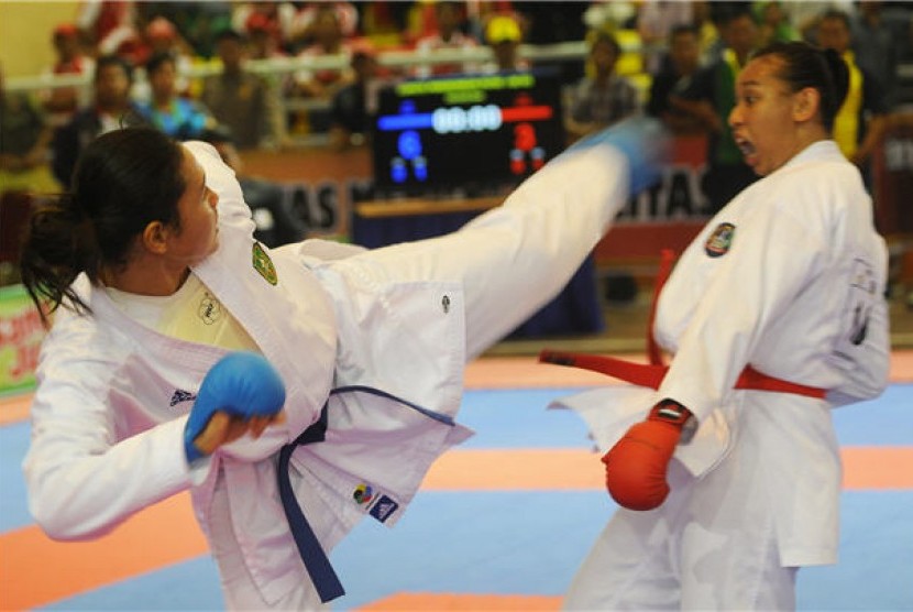 Pertandingan karate (ilustrasi)