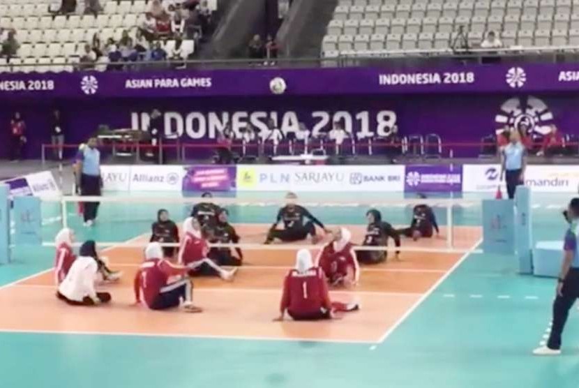 Pertandingan Sitting Volleyball di Asian Para Games/ilustrasi.
