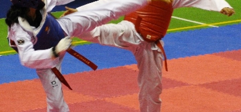Pertandingan taekwondo. (ilustrasi)