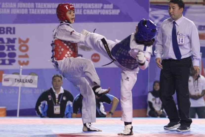 Pertandingan Taekwondo (ilustrasi)