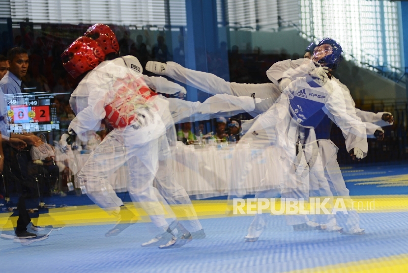 Pertandingan taekwondo (ilustrasi)