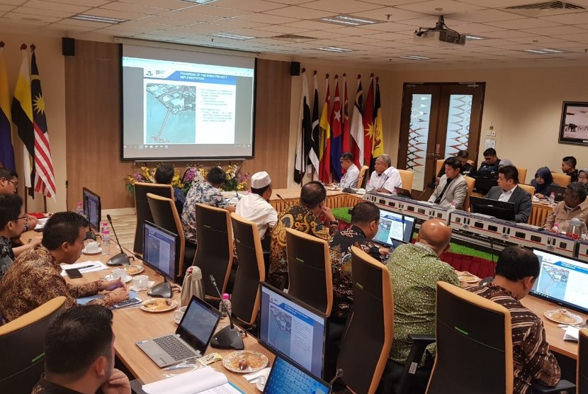 Pertemuan 3rd Task Force Melaka-Dumai RoRo Ferry Operation Meeting yang digelar di Kuala Lumpur, Malaysia pada hari ini (4/4).