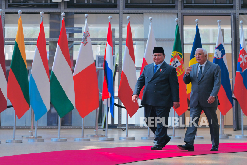 Pertemuan bilateral antara Presiden Dewan Eropa Antonio Costa dan Presiden RI Jenderal (Purn) Prabowo Subianto.