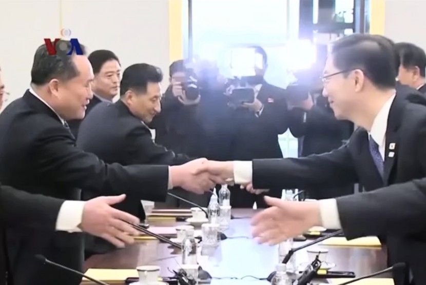 Pertemuan delegasi pemerintah Korea Selatan dan Korea Utara