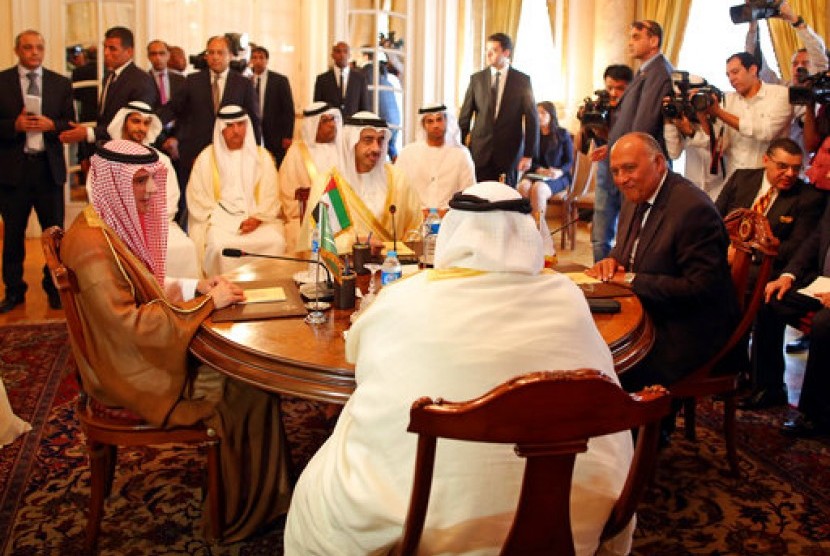 Pertemuan empat Menteri Luar Negeri negara Arab, Uni Emirat Arab, Bahrain, Arab Saudi dan Mesir di Kairo membahas langkah mereka terhadap Qatar (Ilustrasi)