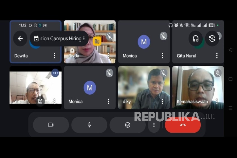  Pertemuan penjajakan kerja sama Universitas Siber Indonesia atau Cyber University dan PT Bank Sinarmas Tbk.