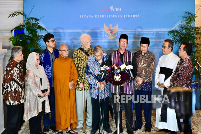 Perwakilan GNB, Lukman Hakim Saifuddin di Istana Kepresidenan Jakarta, Kamis (11/9/2025) malam WIB.