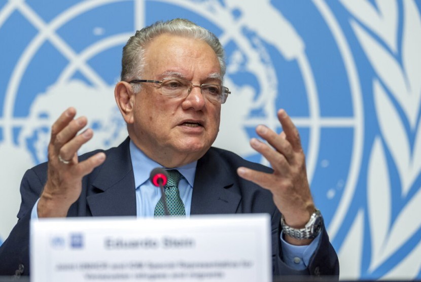 Perwakilan khusus PBB untuk migran dan pengungsi Venesuela, Eduardo Stein Barillas.