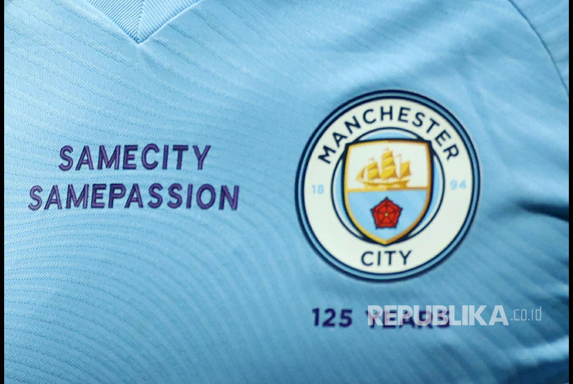 Jersey Manchester City (ilustrasi).