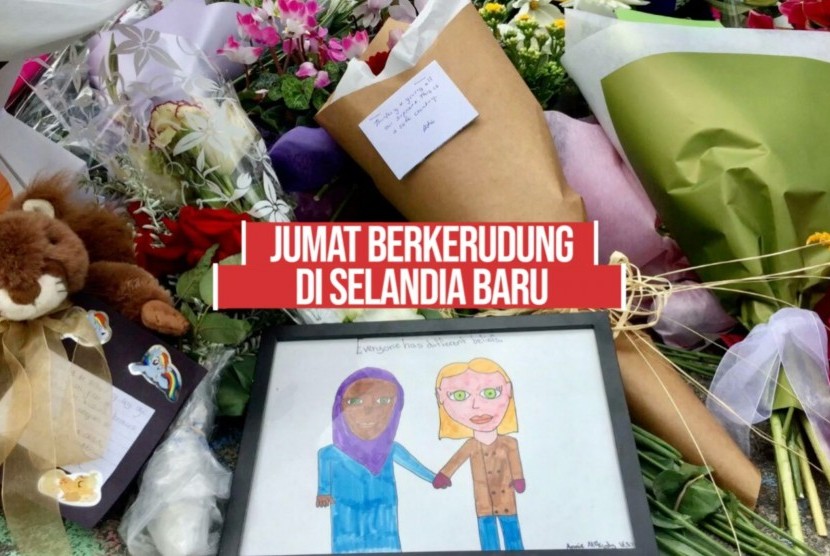 Pesan duka warga Selandia Baru pascaserangan teror (ilustrasi)