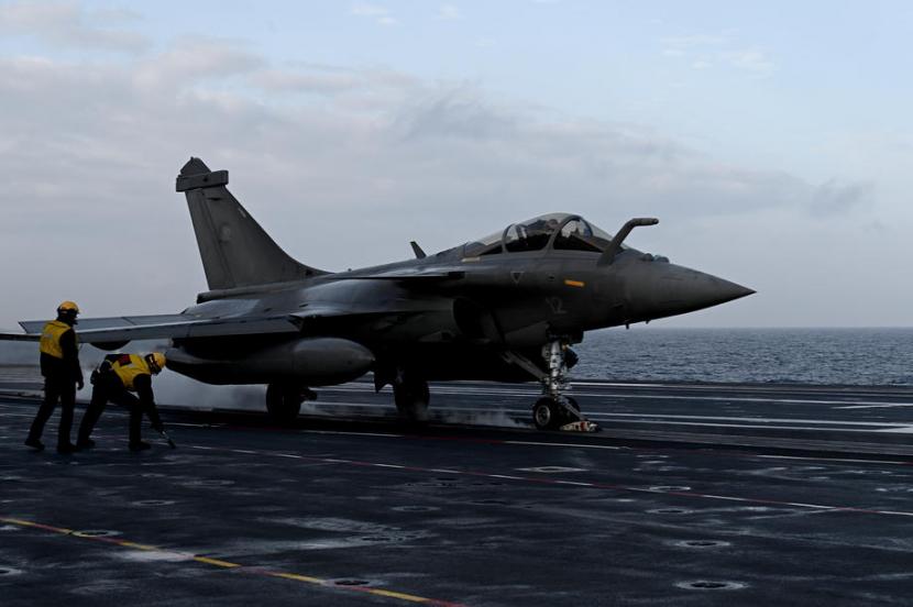 Pesanan pesawat jet Prancis Rafale untuk India telah mendarat. Ilustrasi.