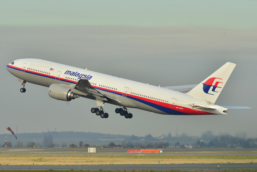 Pesawat Boeing 777-200ER milik maskapai Malaysia Airlines..
