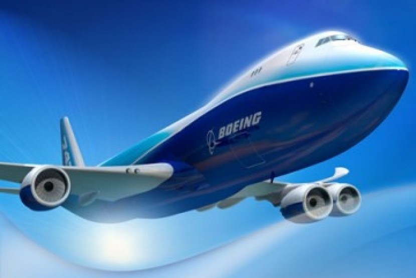 Pesawat Boeing. ilustrasi.