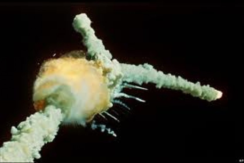 Pesawat Challenger yang meledak pada 28 Januari 1986