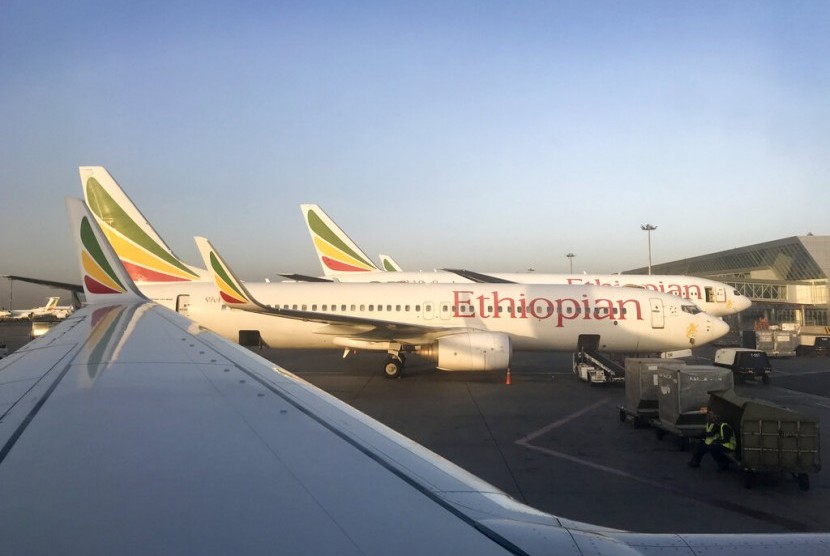 Pesawat Ethiopian Airlines.