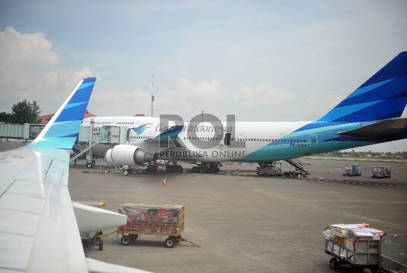 Pesawat Garuda di Bandara Sukarno Hatta,Cengkareng.