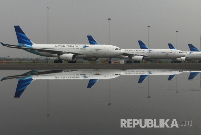 Pesawat Garuda Indonesia.