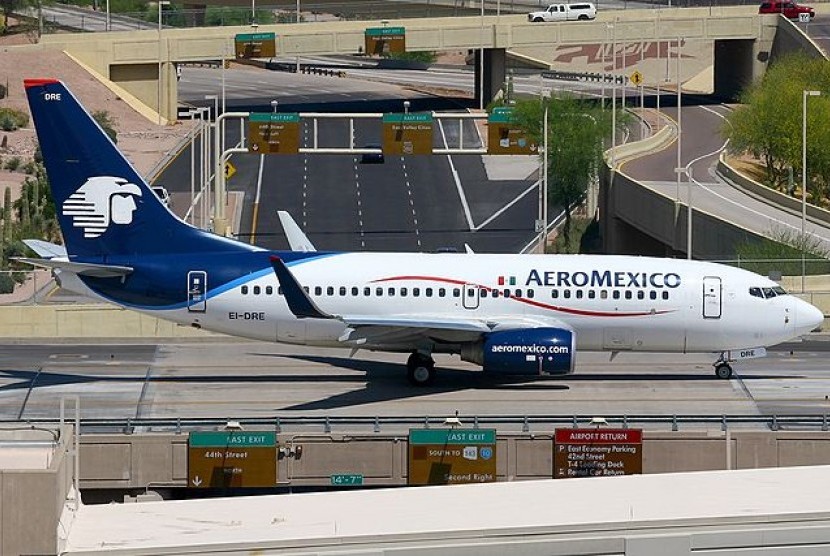 Pesawat komersial milik Maskapai Penerbangan Aeromexico